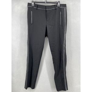 Vince Pants Womens Sz 8 Wool Tuxedo Stripe Slim‎ Straight Skinny Bottoms Trouser